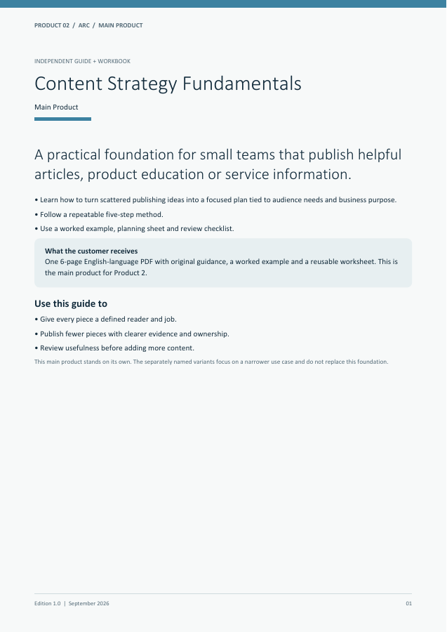 Content Strategy Fundamentals guide cover