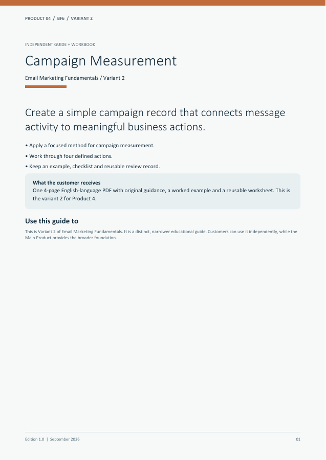Campaign Measurement guide cover
